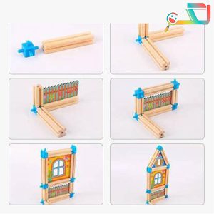 خانه چوبی ساختنی با وسایل – کد Q71