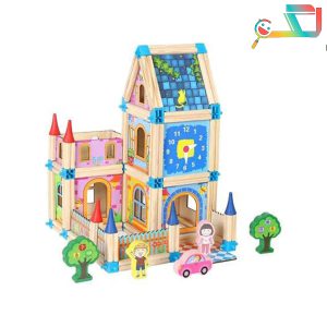 خانه چوبی ساختنی با وسایل – کد Q71