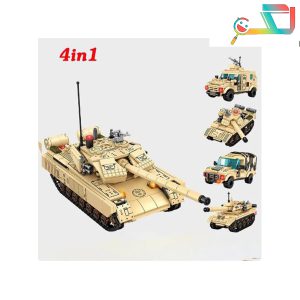 لگو تانک خاکی کد 105074-105077