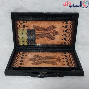 تخته نرد چوبی MDF چرمی کیفی کد 139