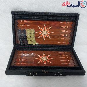 تخته نرد چوبی MDF چرمی کیفی کد 138