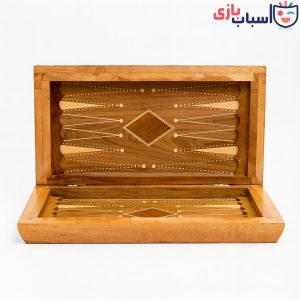 تخته نرد چوب گردو لبه کتابی