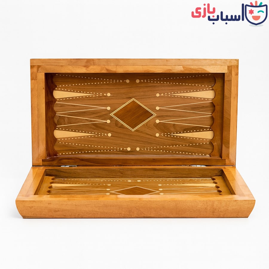 تخته نرد چوب گردو لبه کتابی