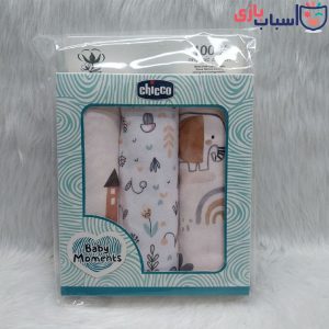 Alternative view of دستمال خشک کن نوزاد بسته 3 عددی چیکو chicco