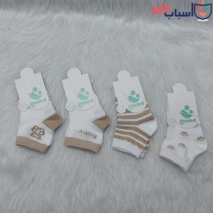 جوراب نوزادی ساقدار طرح دار