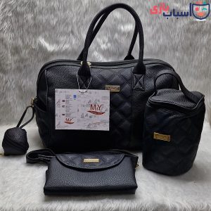 ساک نوزادی 4 تیکه چرم مدل M&Y کد 1001