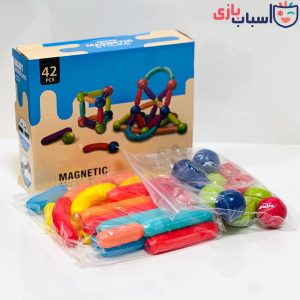 اسباب بازی ساختنی مگنتی میله و مهره