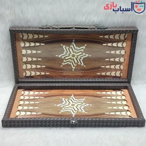 تخته نرد چوبی MDF چرمی کیفی کد 163