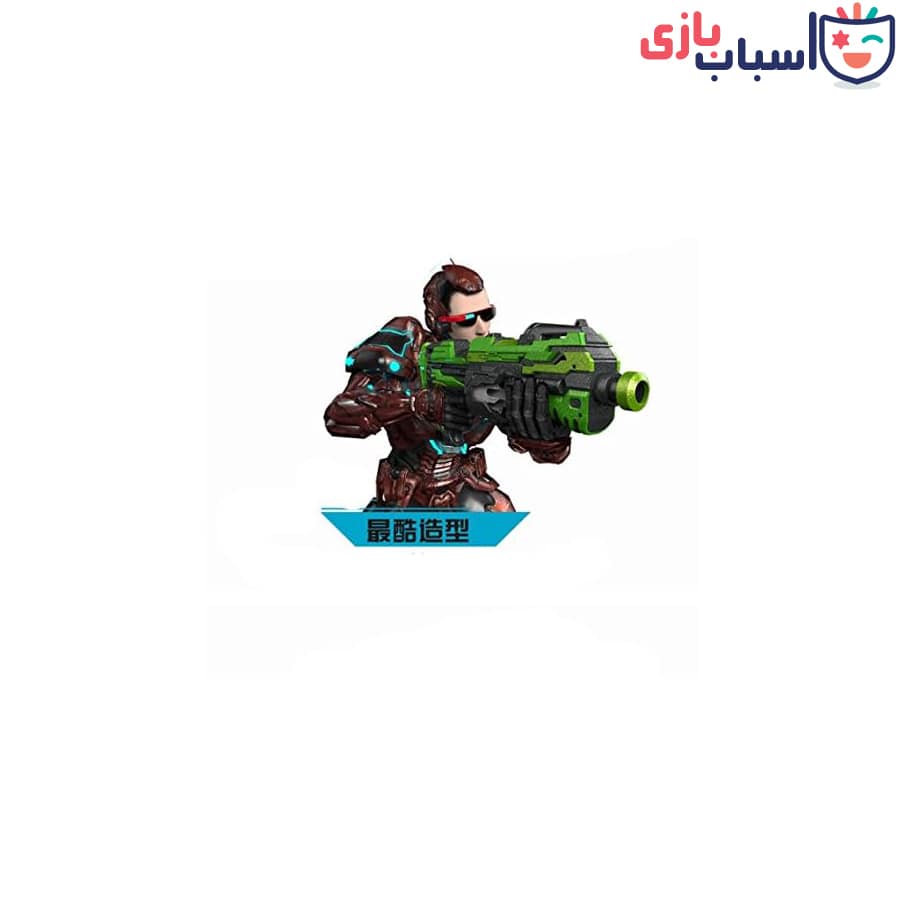 تفنگ اسباب بازی تیر اسفنجی باطری خور FJ553 - Image 5