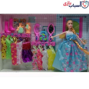 عروسک باربی تک جعبه با وسایل 050