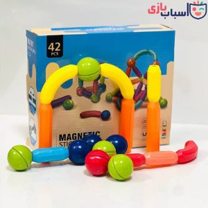اسباب بازی ساختنی مگنتی میله و مهره