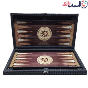 تخته نرد چوبی MDF چرمی کیفی کد 158