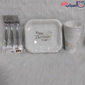 Alternative view of پک تم تولد 3 تیکه مدل Happy Birthday