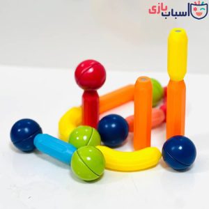 اسباب بازی ساختنی مگنتی میله و مهره
