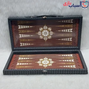 تخته نرد چوبی MDF چرمی ساده کد 165