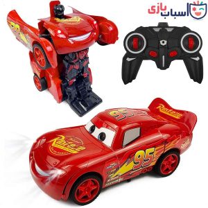 اسباب بازی ماشین کنترلی مکوئین تبدیل شونده 318