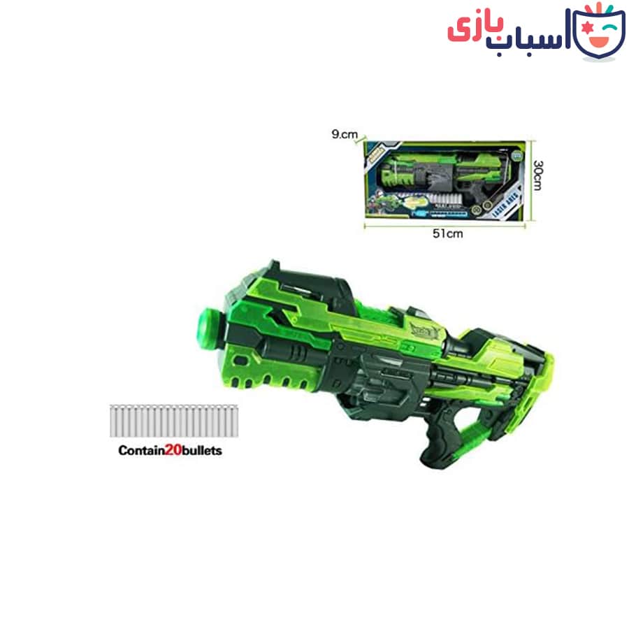 تفنگ اسباب بازی تیر اسفنجی باطری خور FJ553 - Image 4