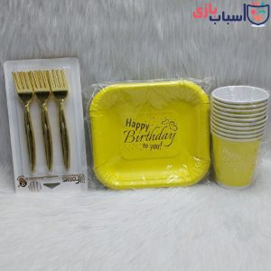 پک تم تولد 3 تیکه مدل Happy Birthday