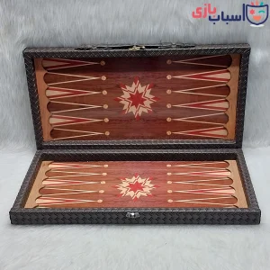 تخته نرد چوبی MDF چرمی ساده کد 166تخته نرد چوبی MDF چرمی ساده کد 166