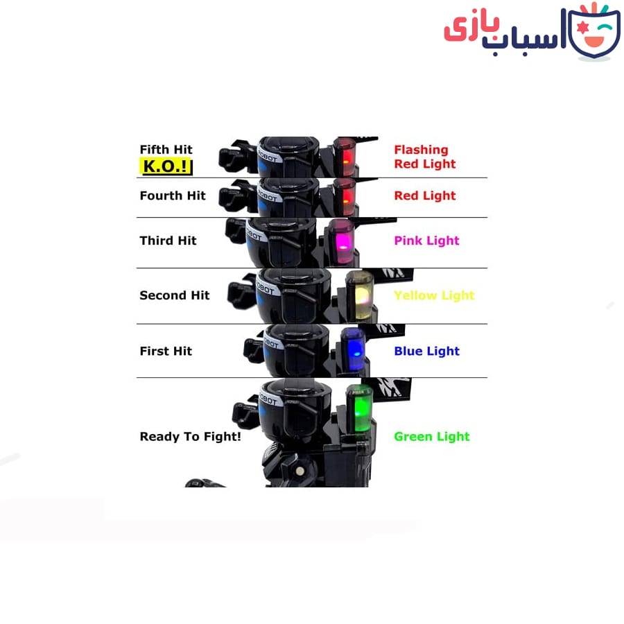 ربات کنترلی جنگجو شارژی 2 عددی 615_777 - Image 12