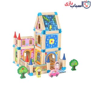 اسباب بازی چوبی قصربا وسایل و اتصالات Q71