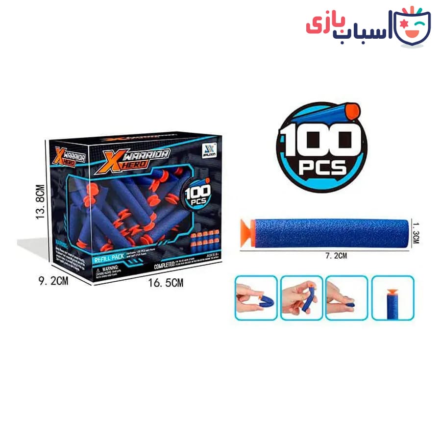 تیر اسفنجی بسته 100عددی کد JLX7253 - Image 3