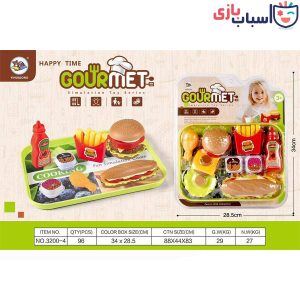 اسباب بازی ست فست فود و همبرگر 4_3200